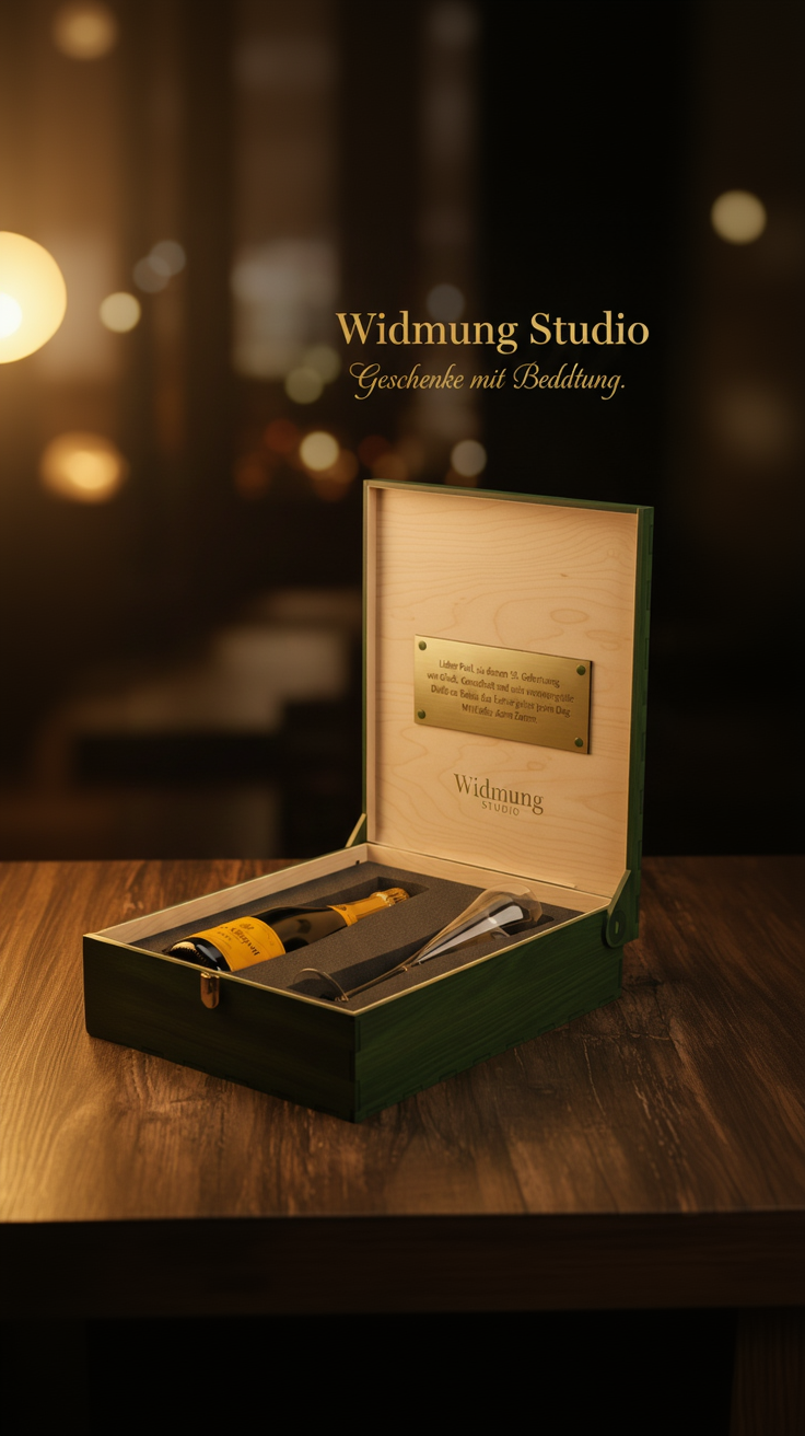 Deine persönliche Geschenkbox aus Holz mit Widmung