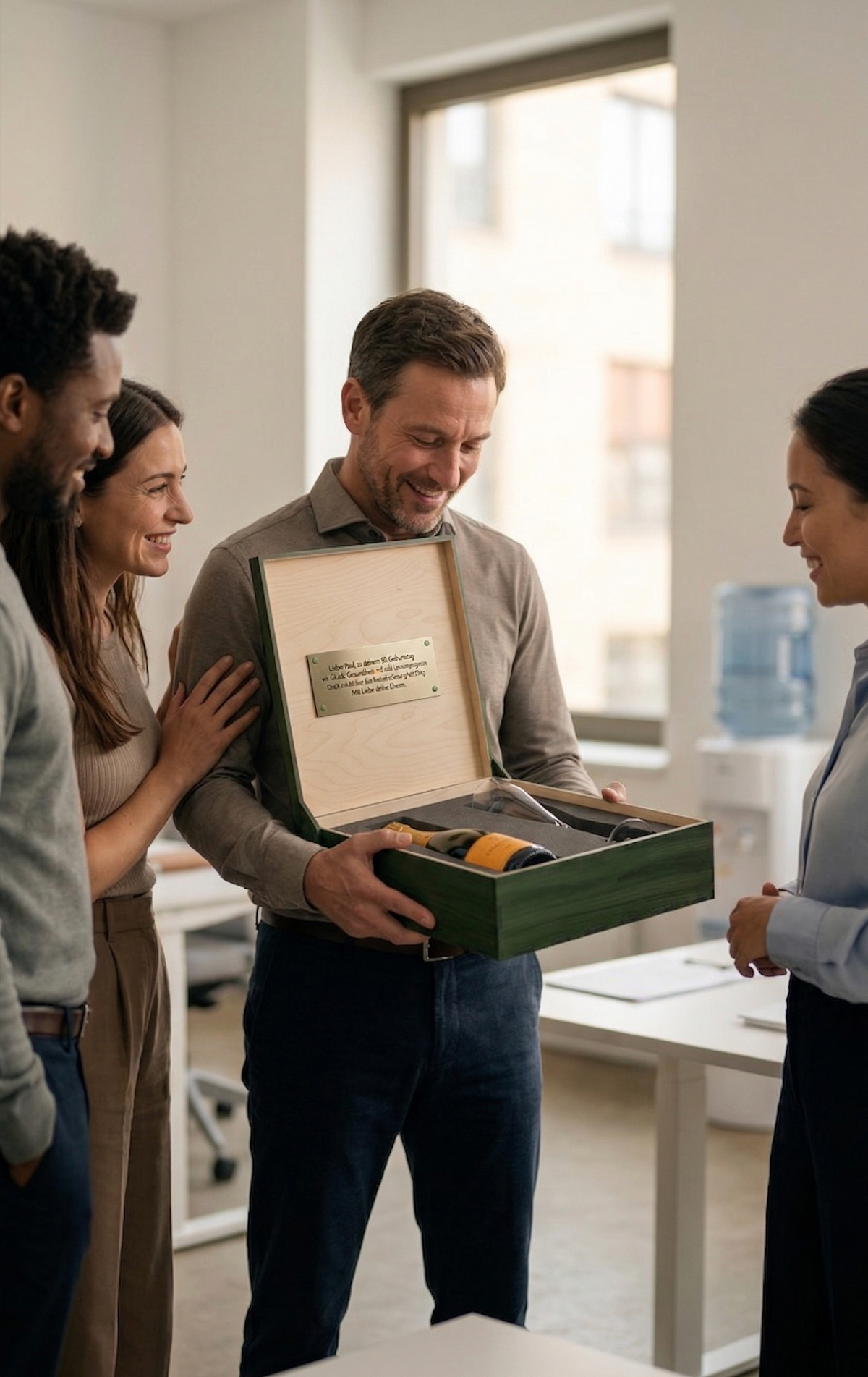Abschiedsgeschenk für Kollegen – Personalisierte Geschenkbox